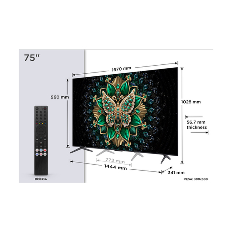 TCL QD MINI LED 75C6K